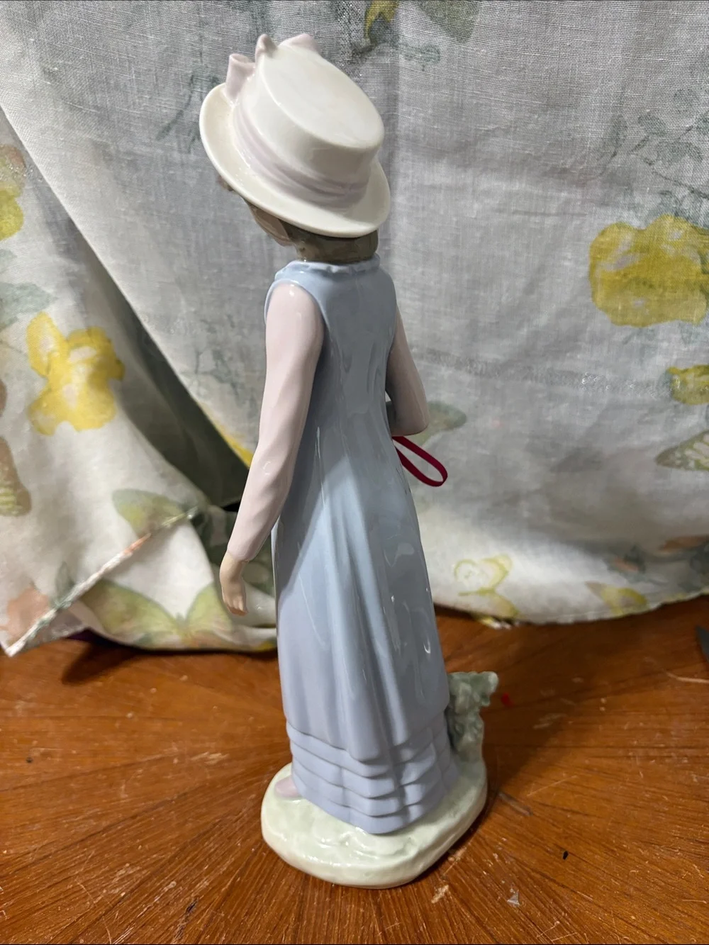 LLadro Girls' Light Blue Nightgown Dress holding Doll 11